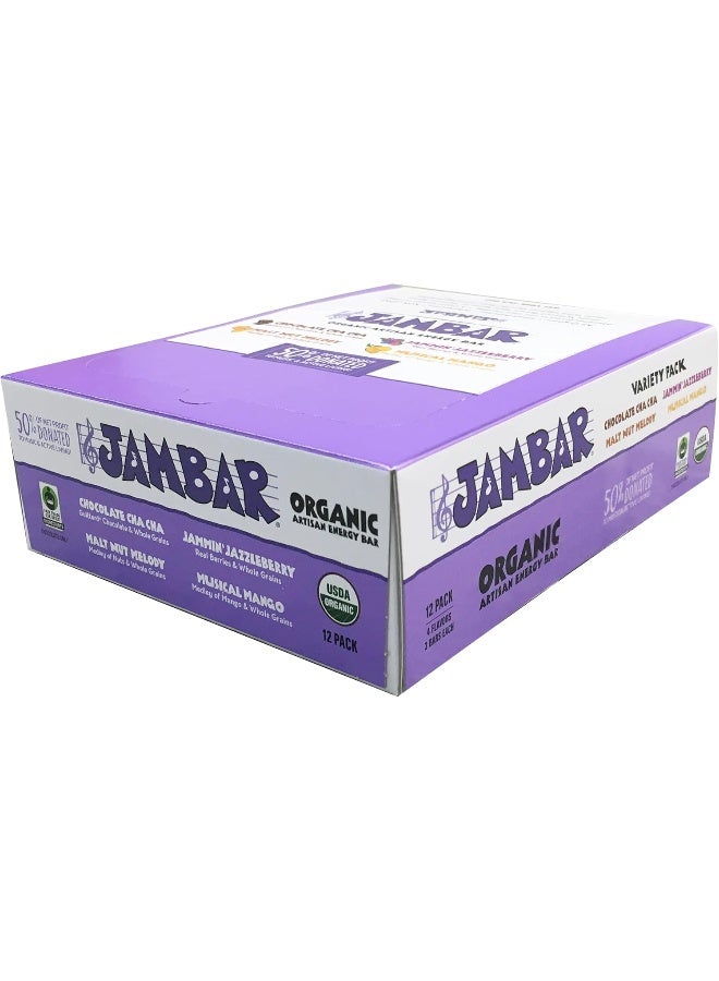 JAMBAR Organic Artisan Energy Bar - Variety Pack (12 Bars) - Image 5